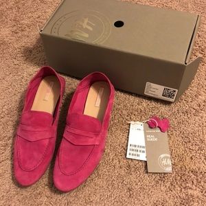 Pink Loafers - Suede